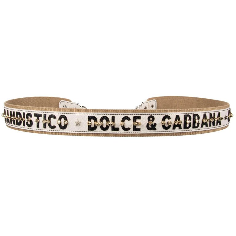 DOLCE GABBANA Rose Pearl Dauphine Leather Bag Strap Handle Black Pink  13695
