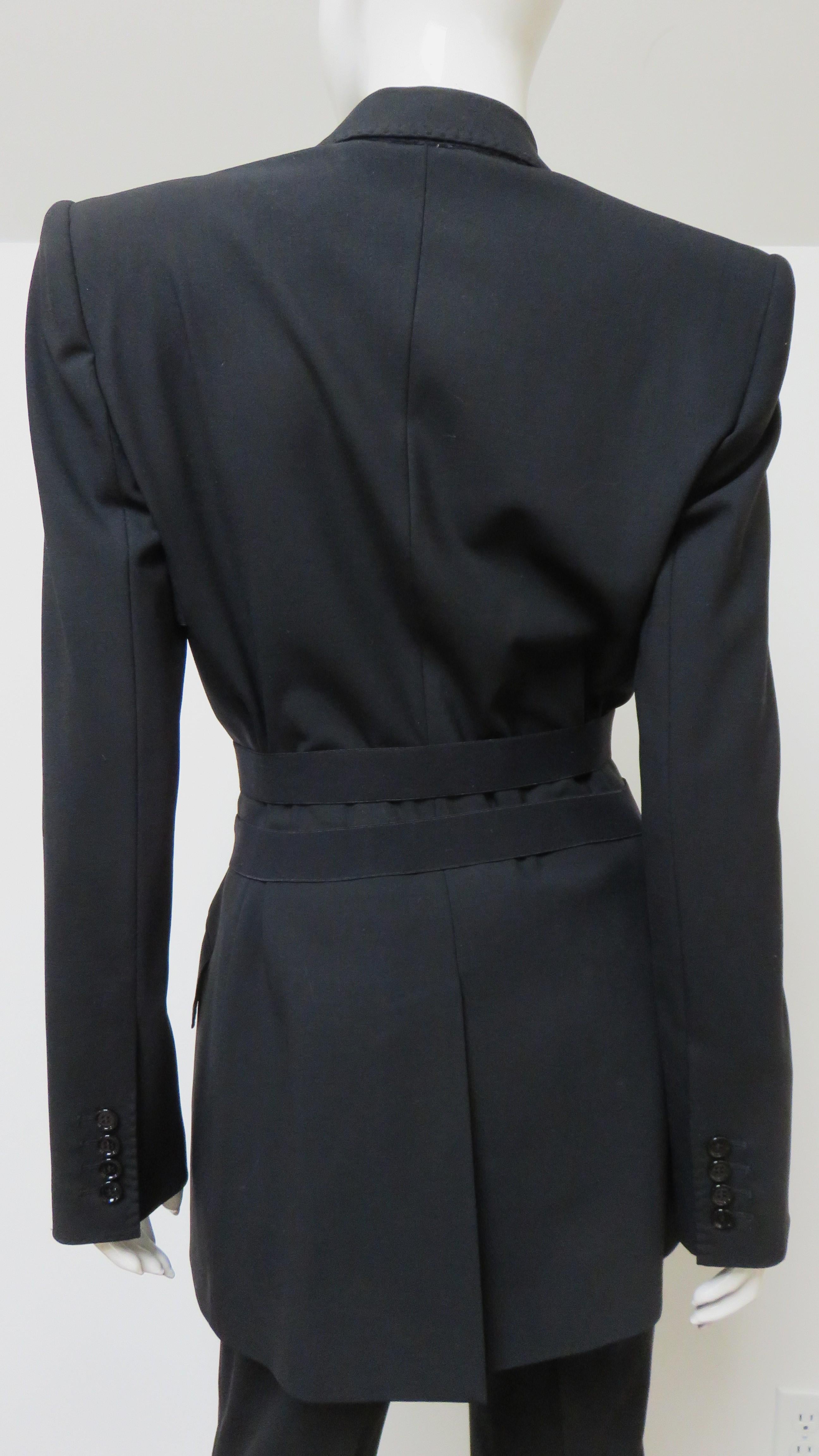 Dolce & Gabbana Pant Suit With Garter Jacket and Corset Pants 1990s en venta 8