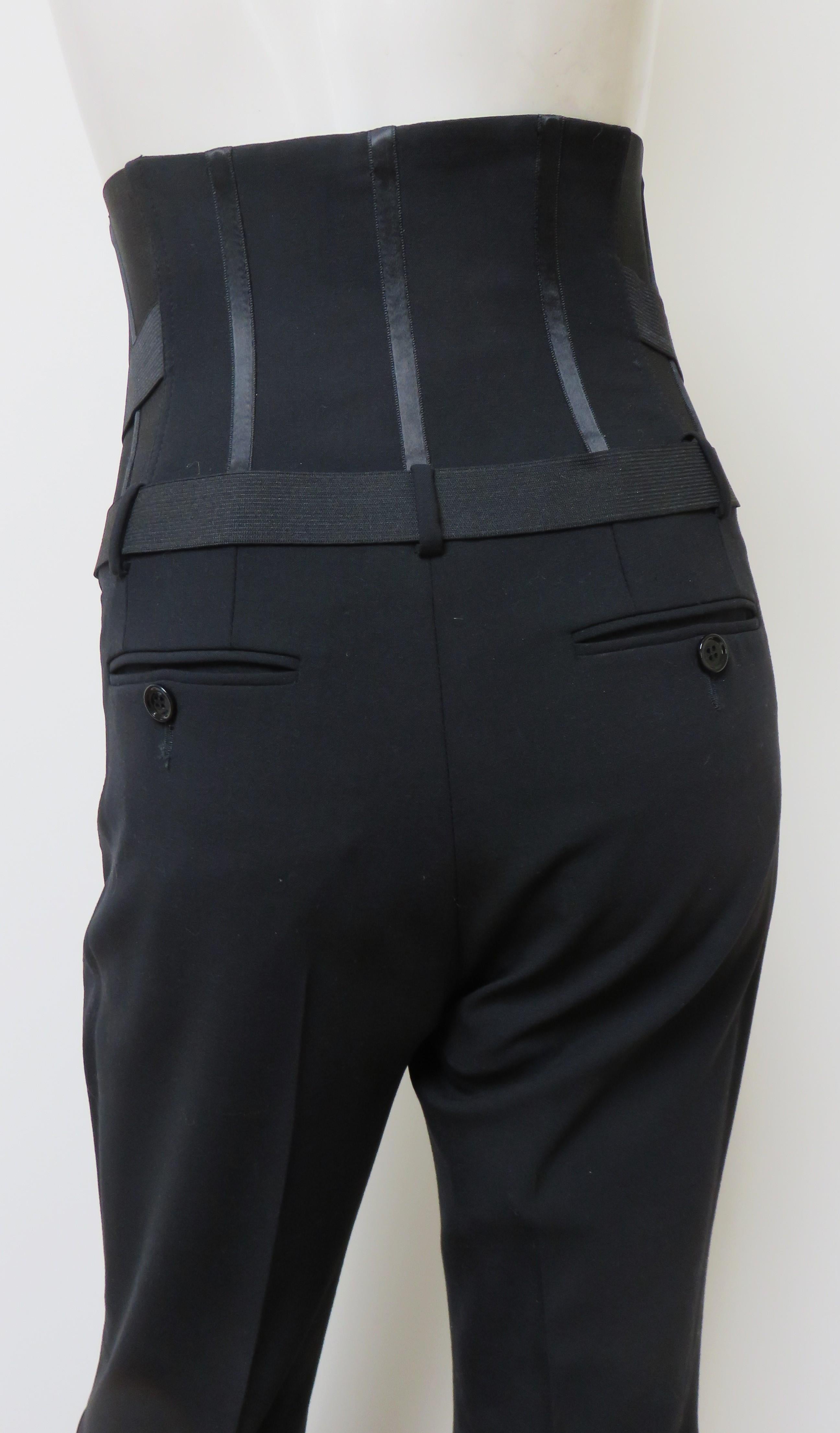 Dolce & Gabbana Pant Suit With Garter Jacket and Corset Pants 1990s en venta 10