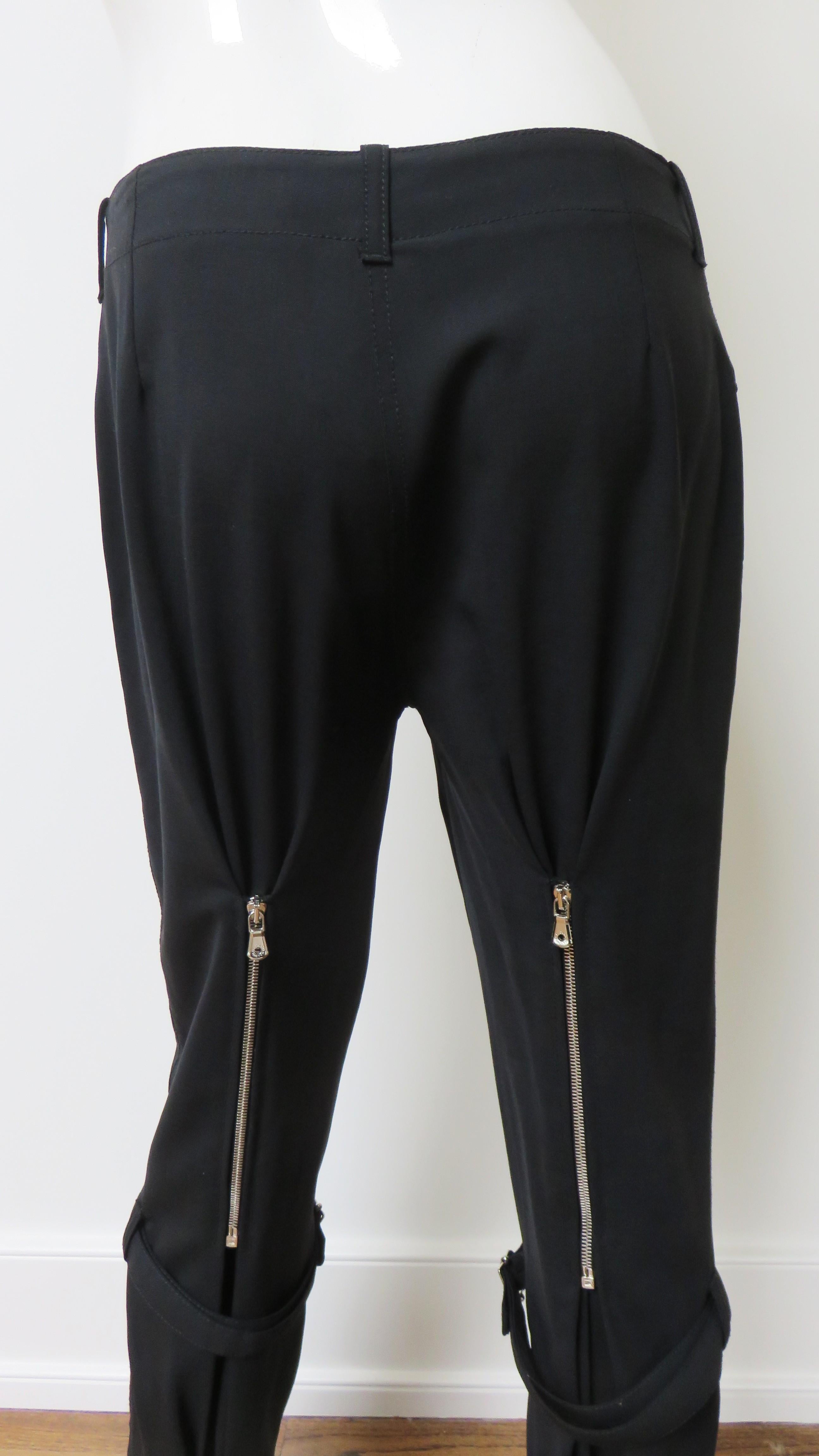 Dolce & Gabbana Pants with Straps and Zippers For Sale 4