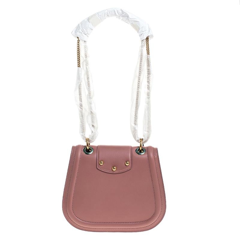 Dolce & Gabbana Pastel Pink Leather Small Amore Crossbody Bag 2