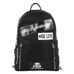 Dolce & Gabbana Patches Backpack Nylon with Applique