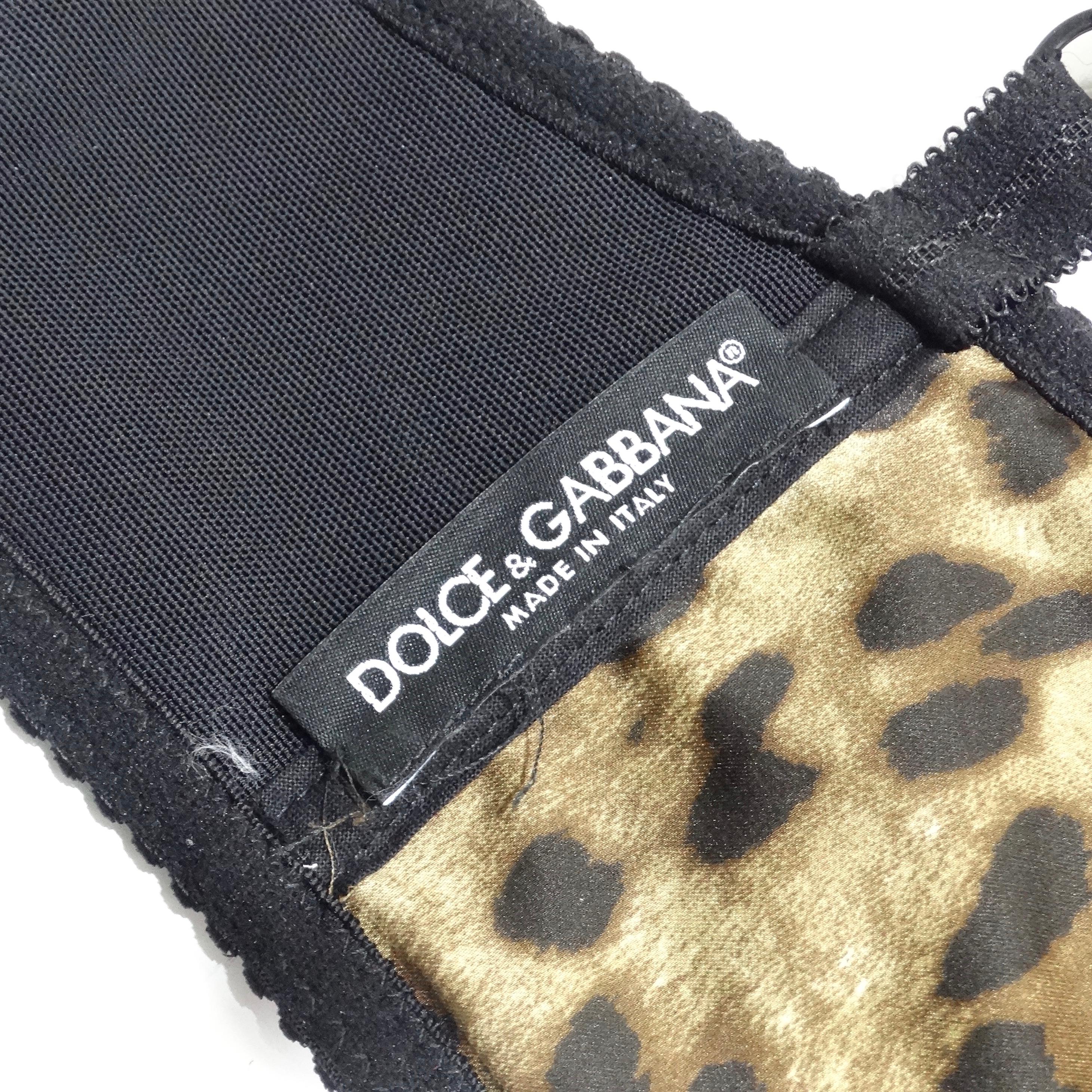 Dolce & Gabbana Patchwork Cropped Bustier 4