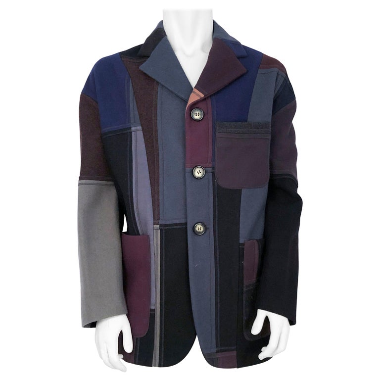 Dolce and Gabbana Patchwork Jacket at 1stDibs | mink bomber jacket, velvet vest