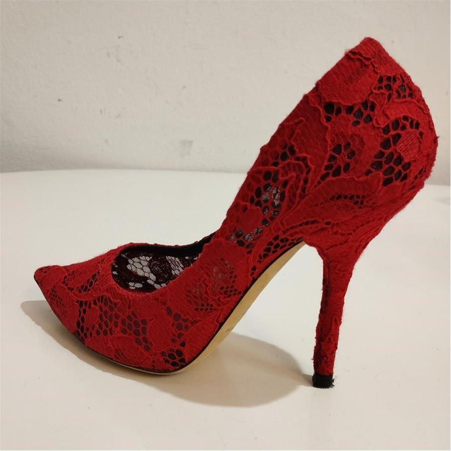 Lace Red color Heel height cm 10 (3,93 inches)