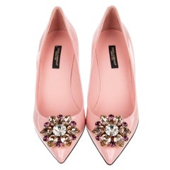 Dolce & Gabbana - Patent Leather Pumps BELLUCCI Rose Purple Pink EUR 36