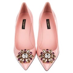 Dolce & Gabbana - Patent Leather Pumps BELLUCCI Rose Purple Pink EUR 39