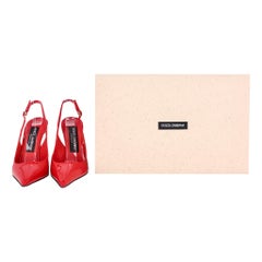 Dolce & Gabbana Patent Leather Slingback Heels
