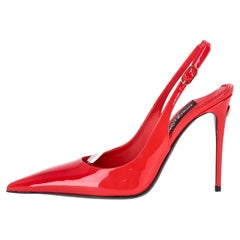 Dolce & Gabbana Patent Leather Slingback Heels