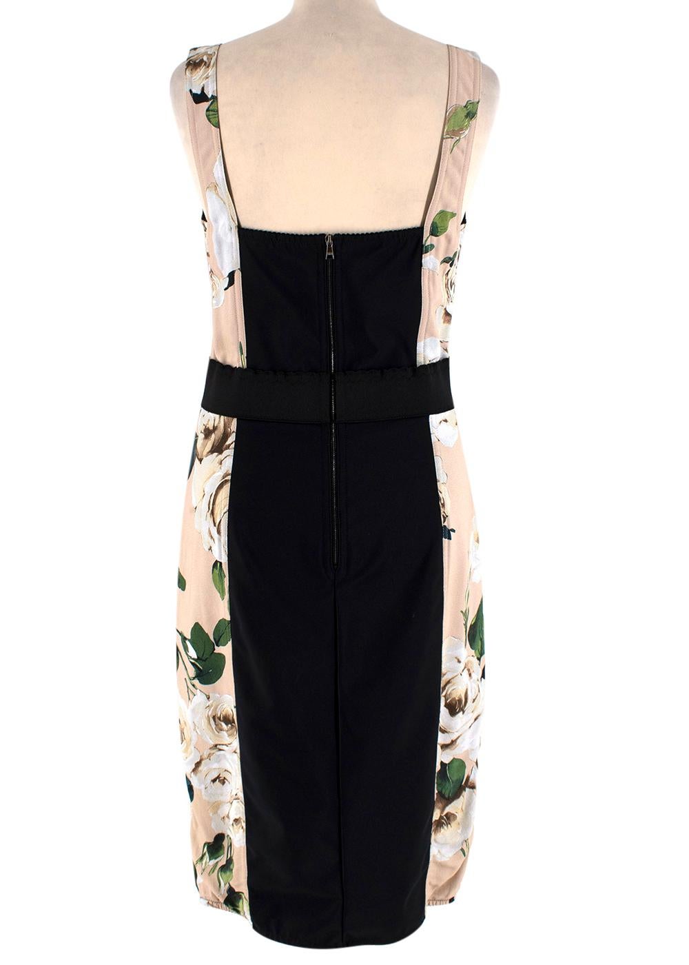 dolce and gabbana floral bustier dress