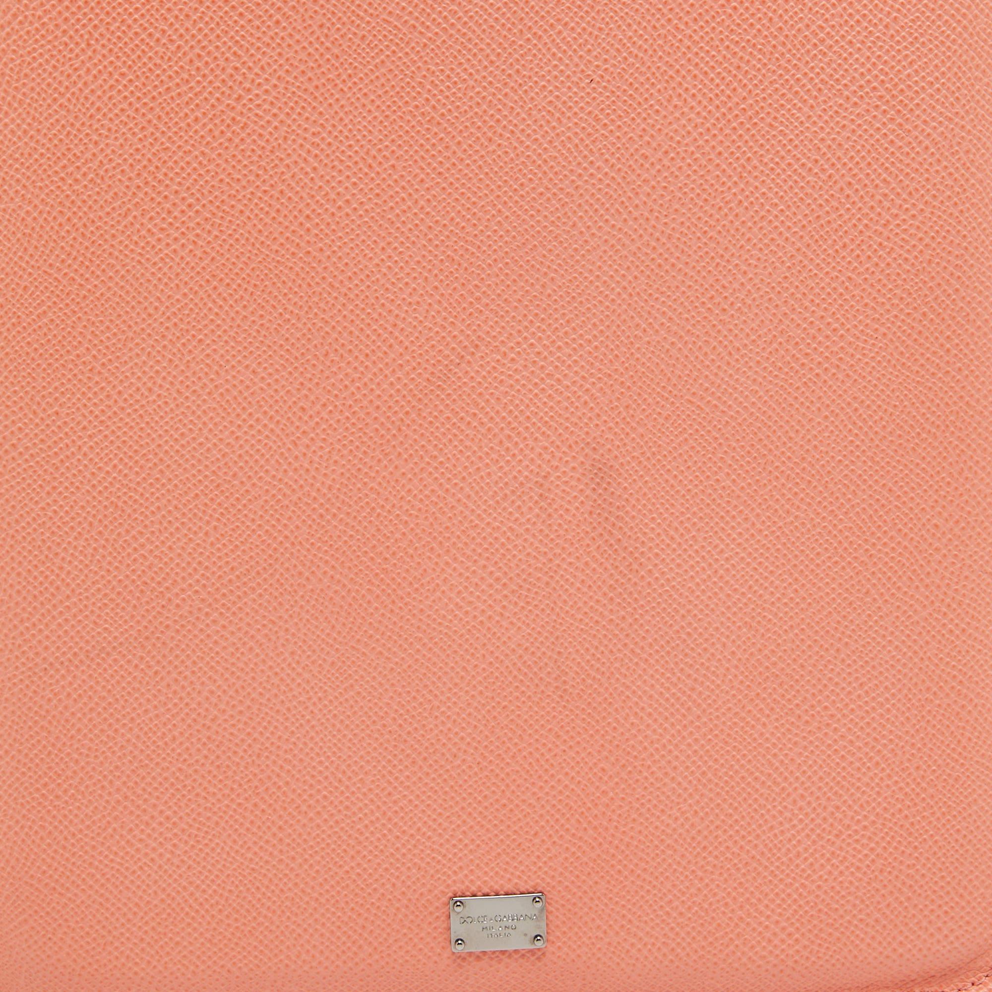Women's Dolce & Gabbana Peach Leather iPad Case For Sale