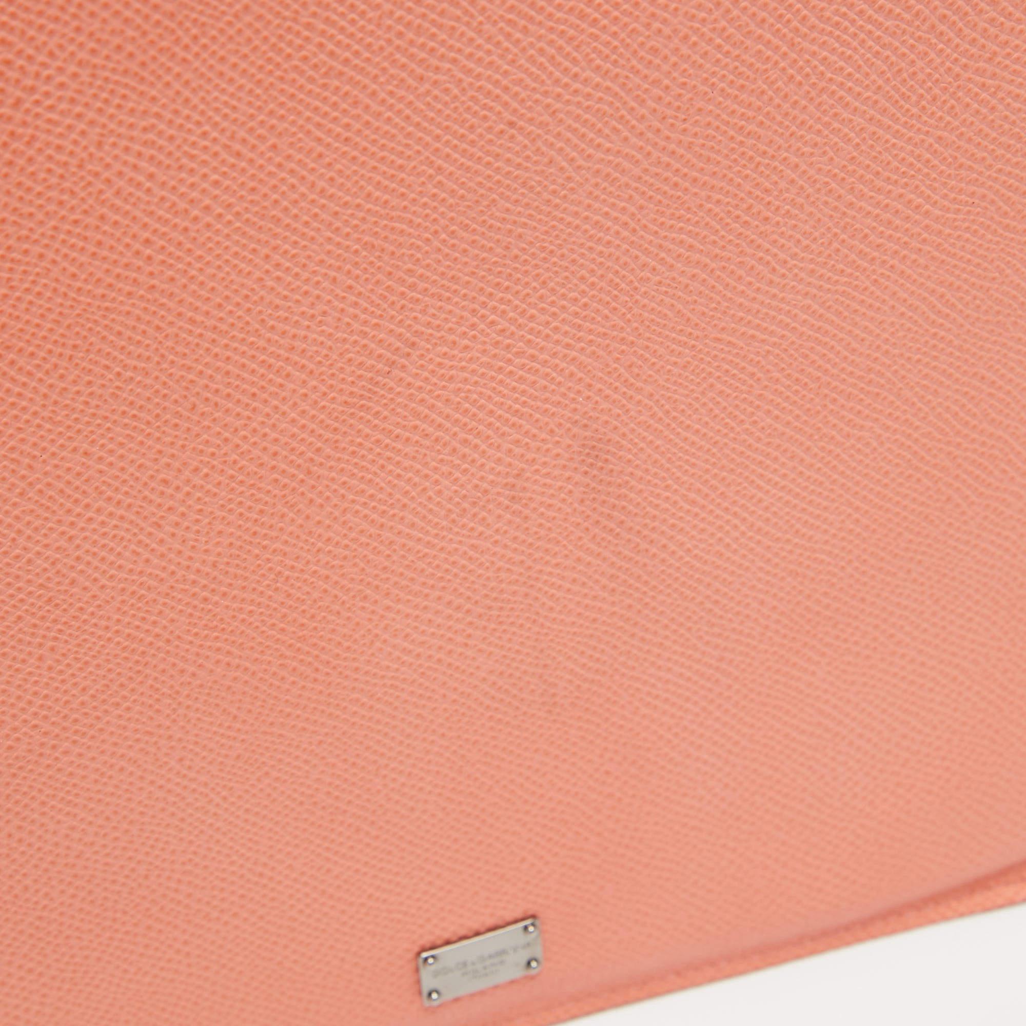Dolce & Gabbana Peach Leather iPad Case For Sale 1