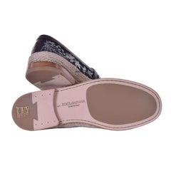 Dolce & Gabbana - Pearls Espadrilles PIANOSA Black