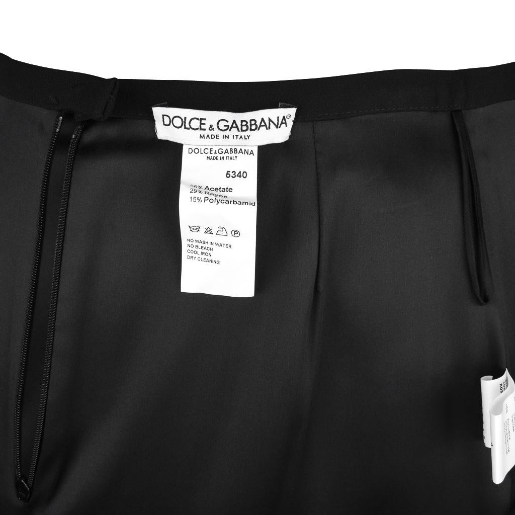 Dolce & Gabbana Pencil Black Maxi Skirt 38 / 4 For Sale 3