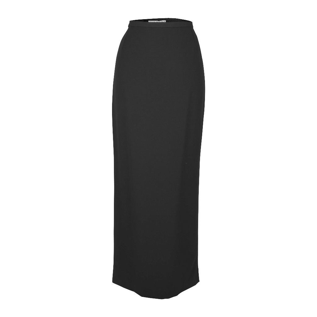 Dolce & Gabbana Pencil Black Maxi Skirt 38 / 4 For Sale