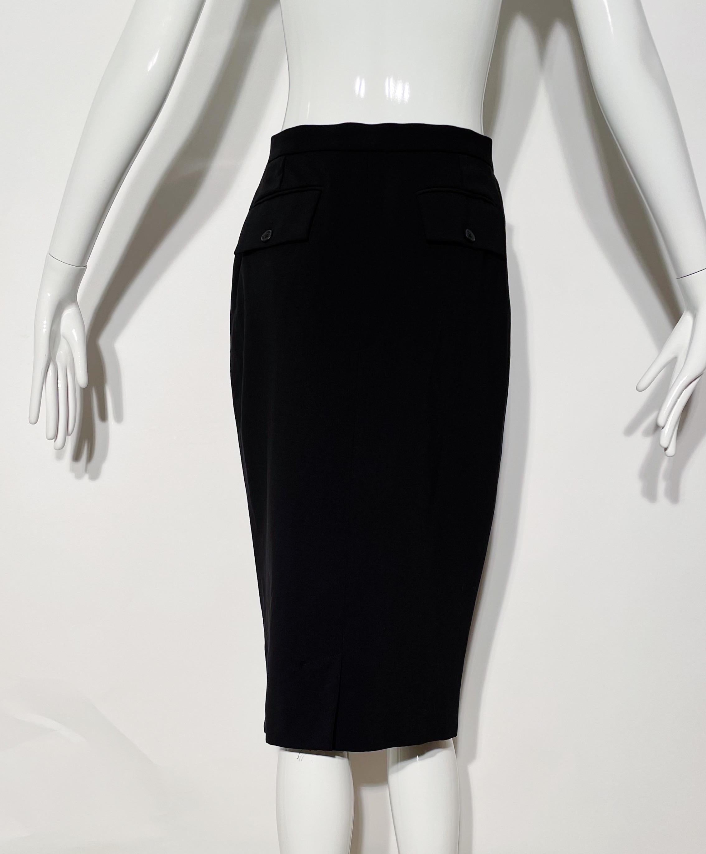 Black Dolce & Gabbana Pencil Skirt For Sale