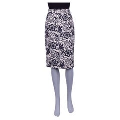 Dolce & Gabbana - Pencil Virgin Wool Skirt Cream White IT 38