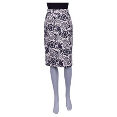 Dolce 
Gabbana - Pencil Virgin Wool Skirt Cream White IT 44