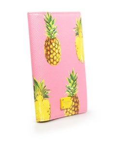 Porta Pasaporte de Piel con Piña Dolce & Gabbana