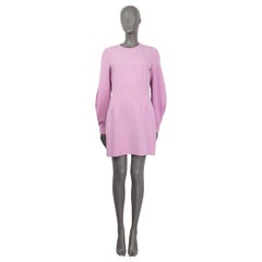 DOLCE & GABBANA pink 2022 SABLE LONG SLEEVE MINI Dress 44 L