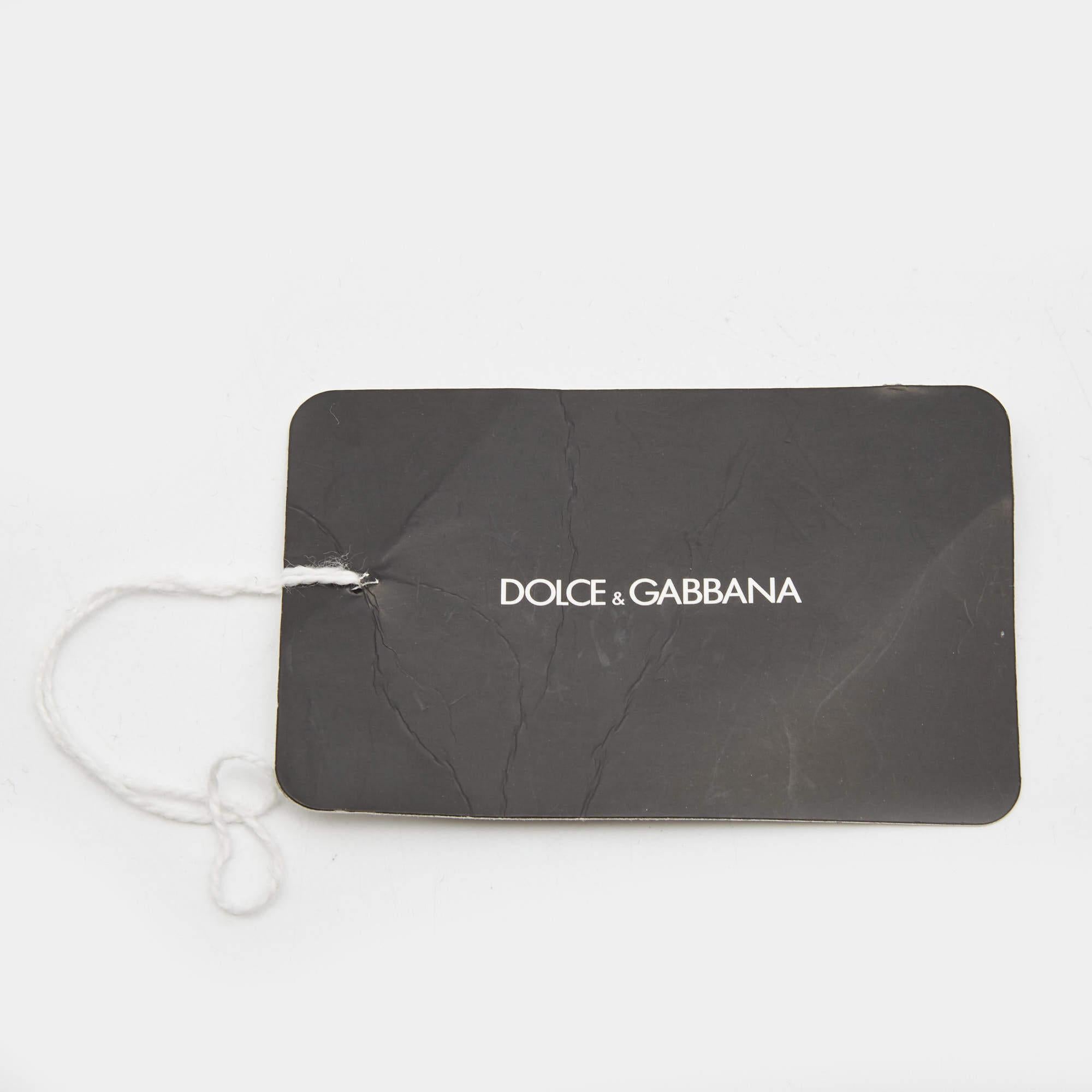 Dolce & Gabbana Pink/Black Pineapple Print Leather Phone Cover For Sale 1