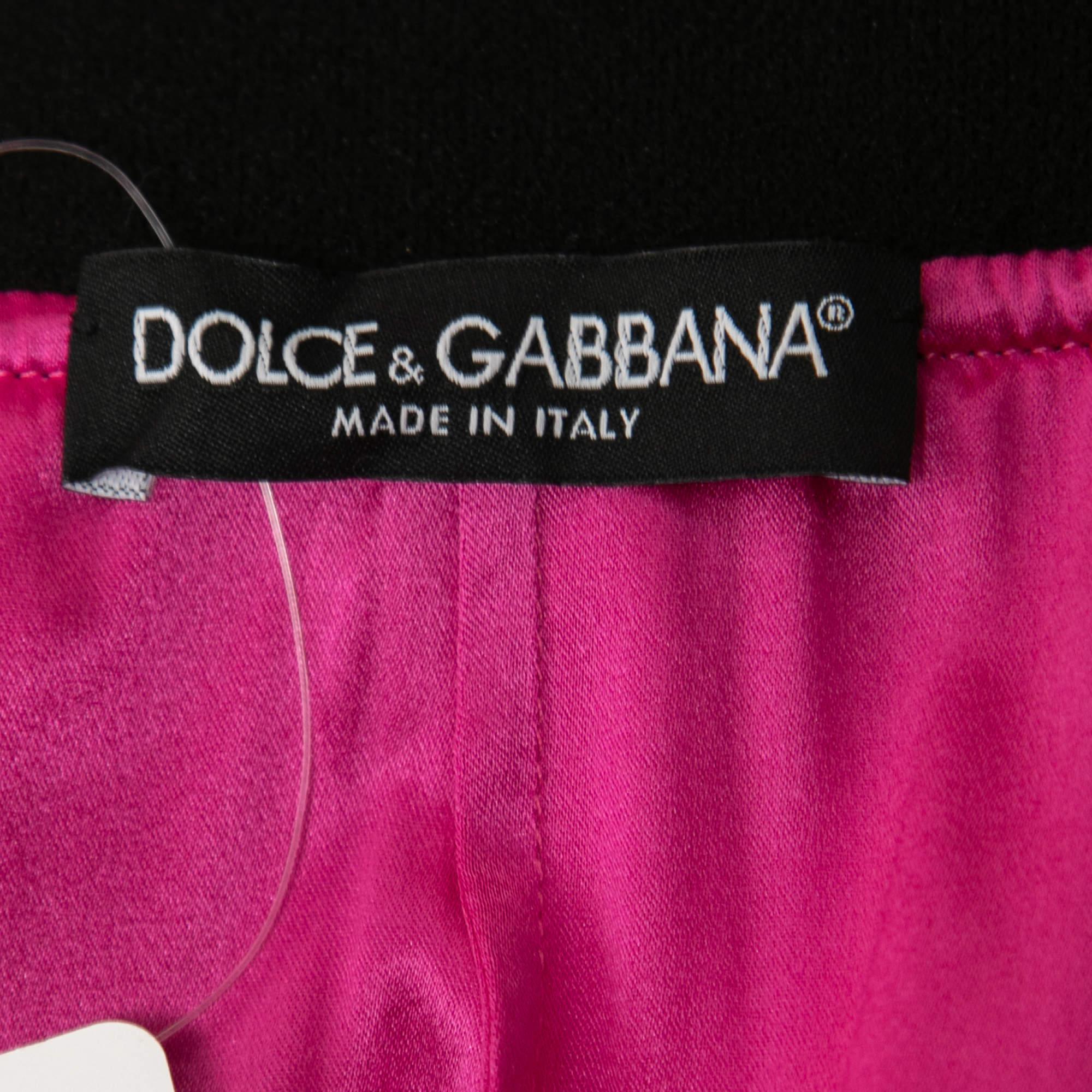 Women's Dolce & Gabbana Pink Crepe Skirt S