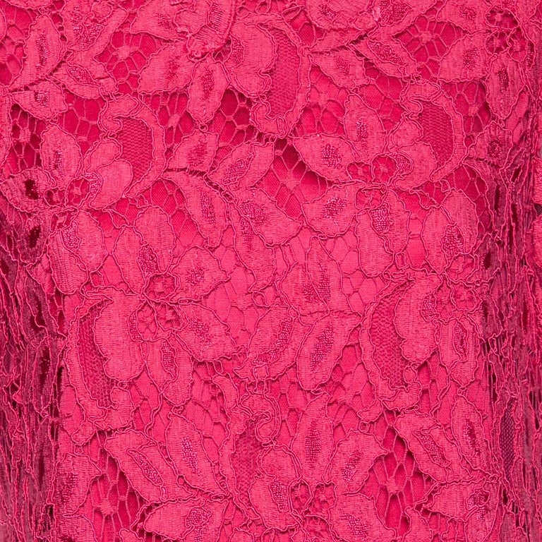Dolce & Gabbana Light Pink Floral Lace Lingerie Top Underwear main image 1