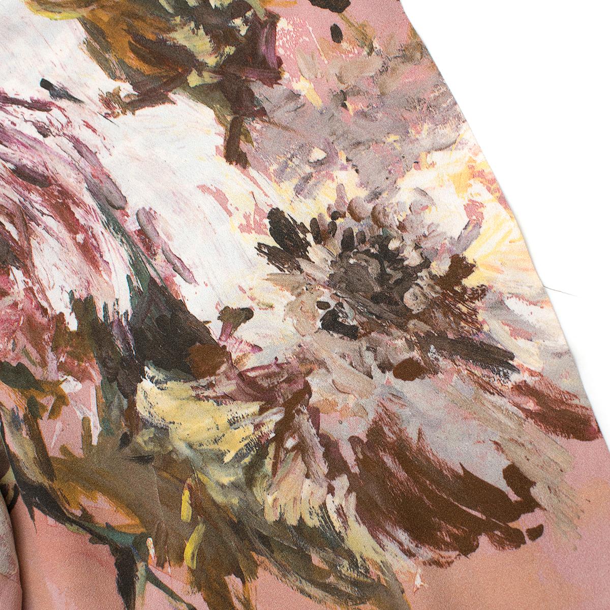 Dolce & Gabbana Pink Floral Midi Dress 42 (IT) 3