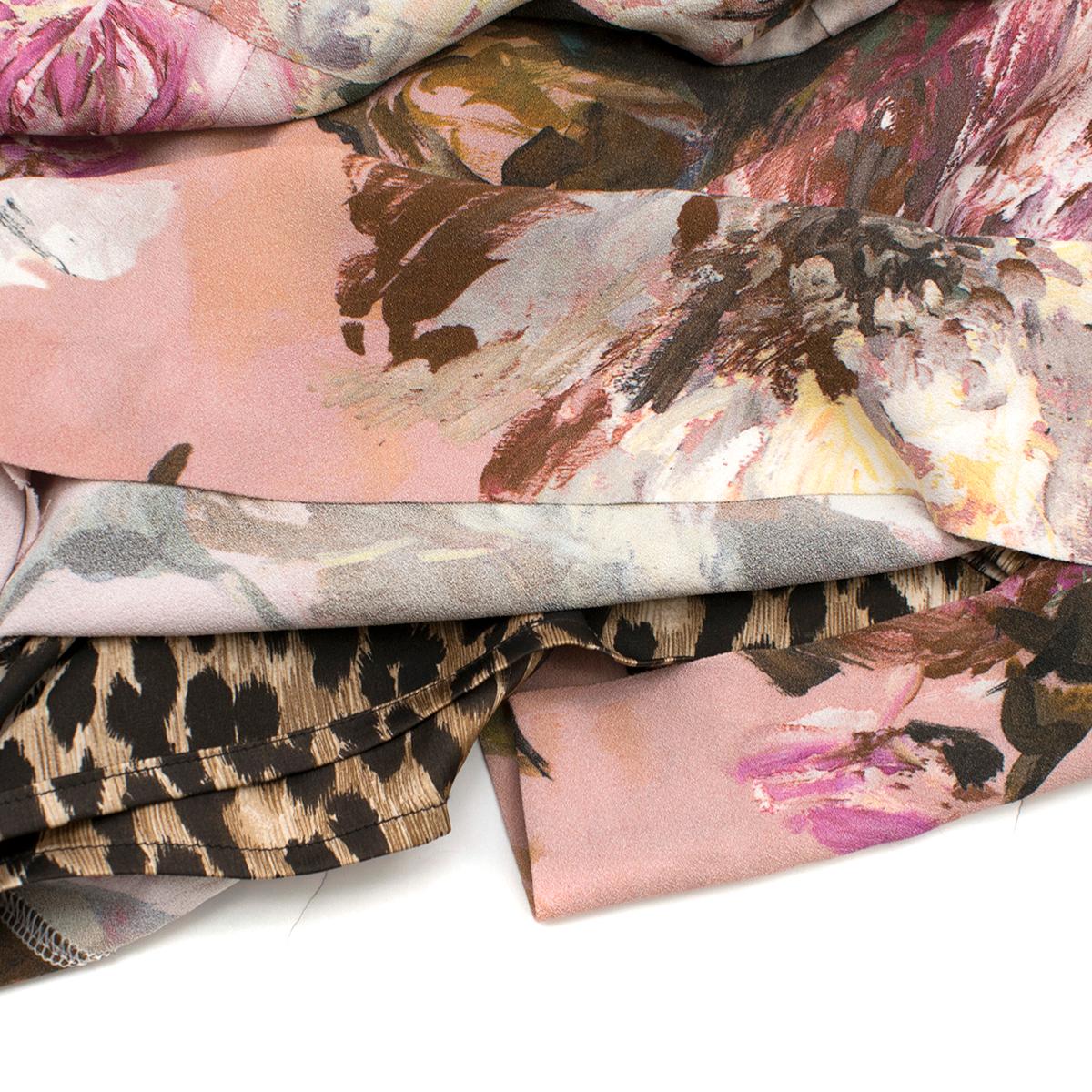 Dolce & Gabbana Pink Floral Midi Dress 42 (IT) 4