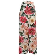 Dolce
Gabbana Pink Floral Printed Silk Wide Leg Pants XL Dolce
Gabbana Pink Floral Printed Silk Wide Leg Pants XL