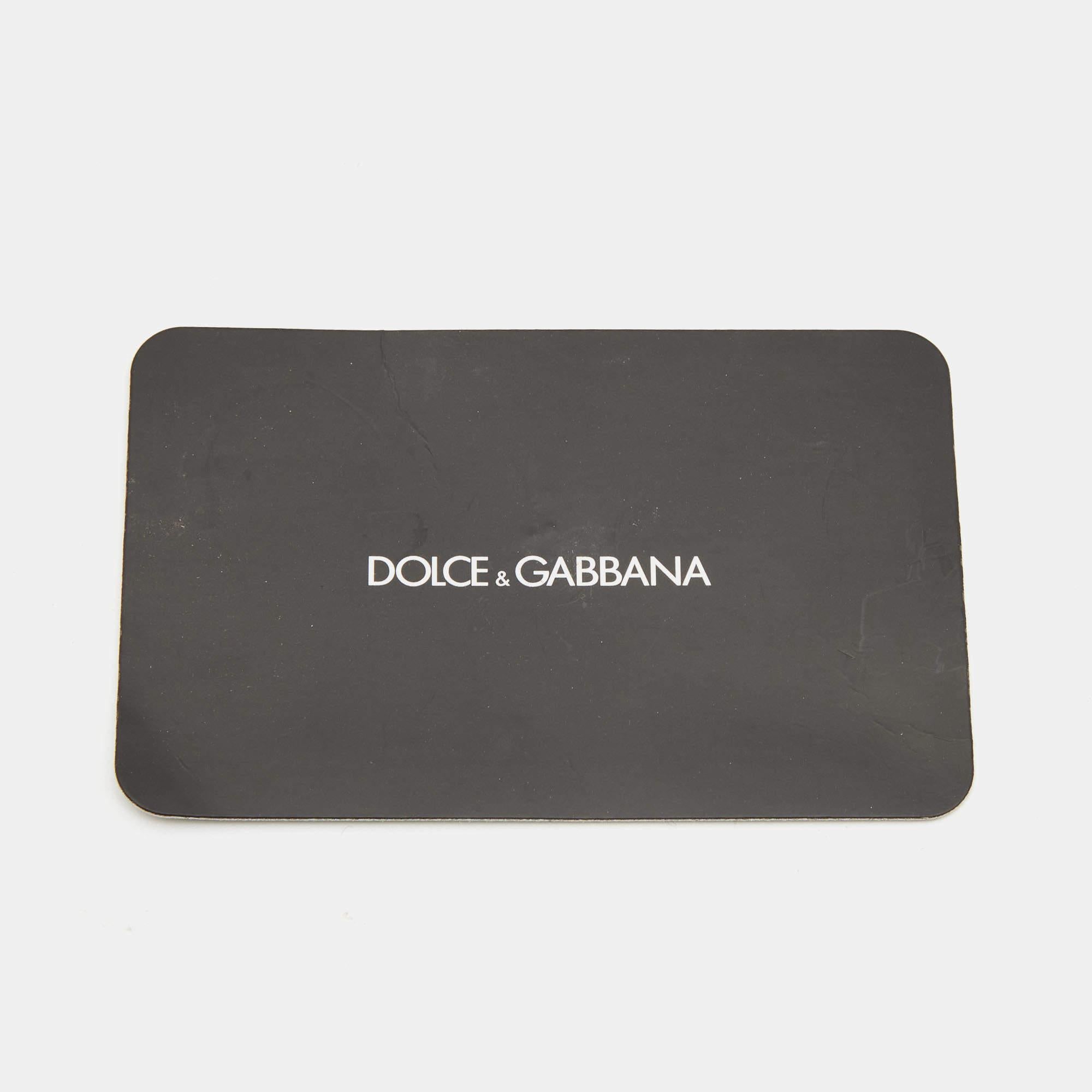 Dolce & Gabbana Pink Fruit Print Leather Crystals Embellished iPhone 7 Cover 1