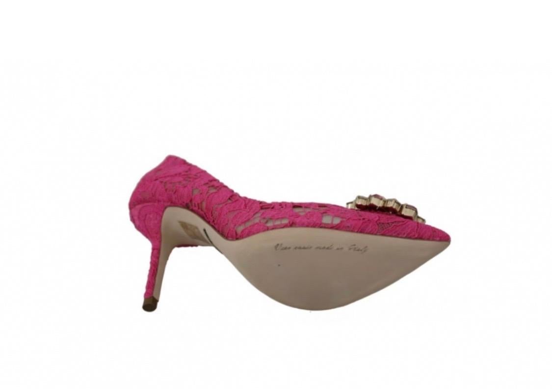 Dolce & Gabbana Pink Heels Pumps Shoes  5