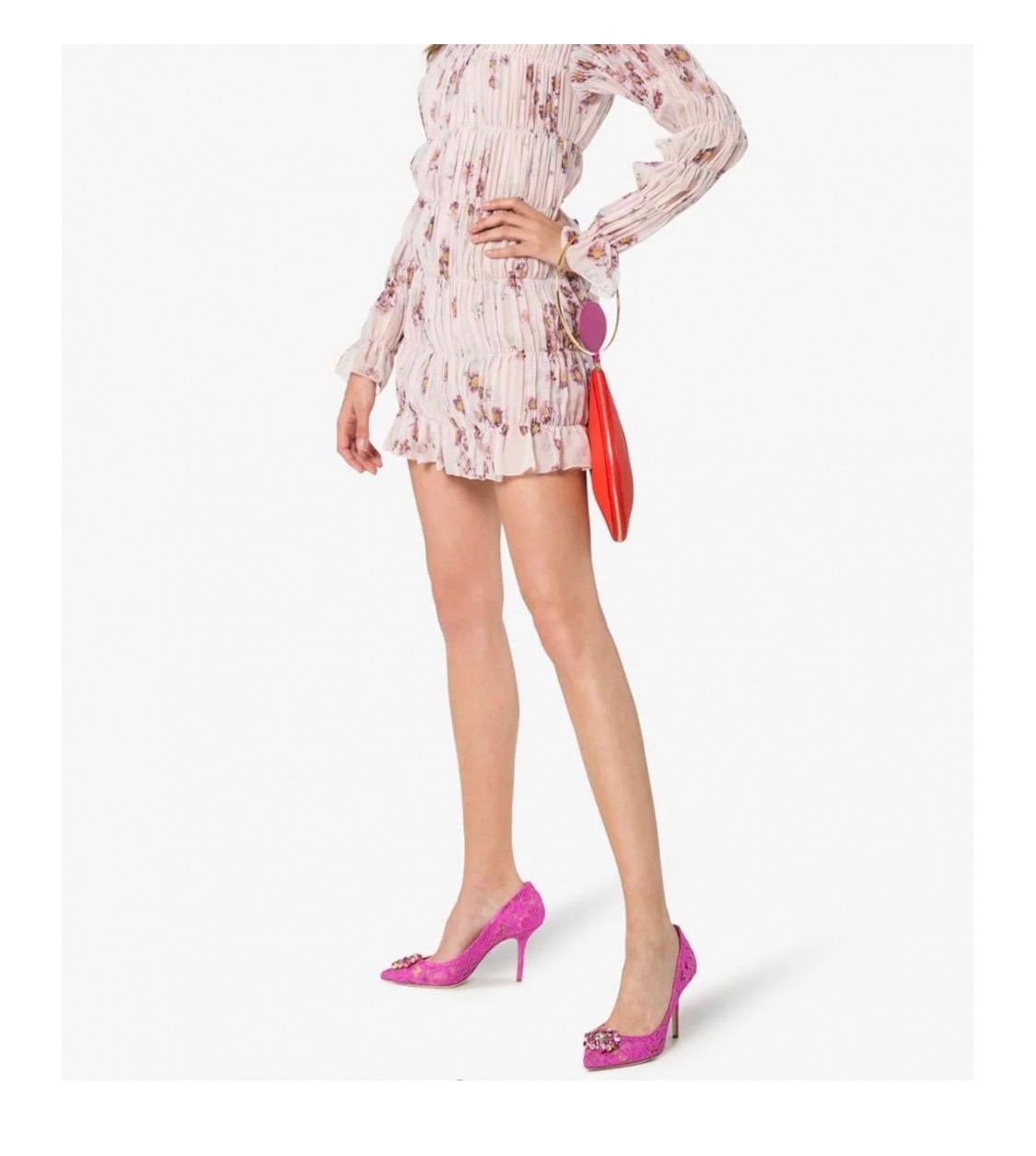 Dolce & Gabbana Pink Heels Pumps Shoes  2