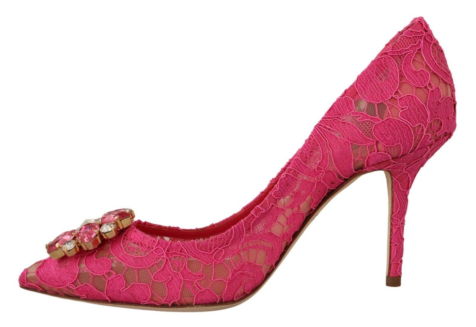 DOLCE & GABBANA

Gorgeous brand new with tags, 100% Authentic Dolce & Gabbana PUMP lace shoes with jewel detail on the top.

 
Model: Pumps


Color: Pink
Material: 59% Viscose, 30% Cotton, 4% PA, 7% Silk

Sole: Leather

Logo details

Very high