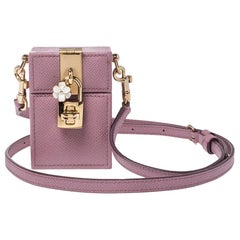 Dolce & Gabbana Pink Leather Cigarette Case Bag