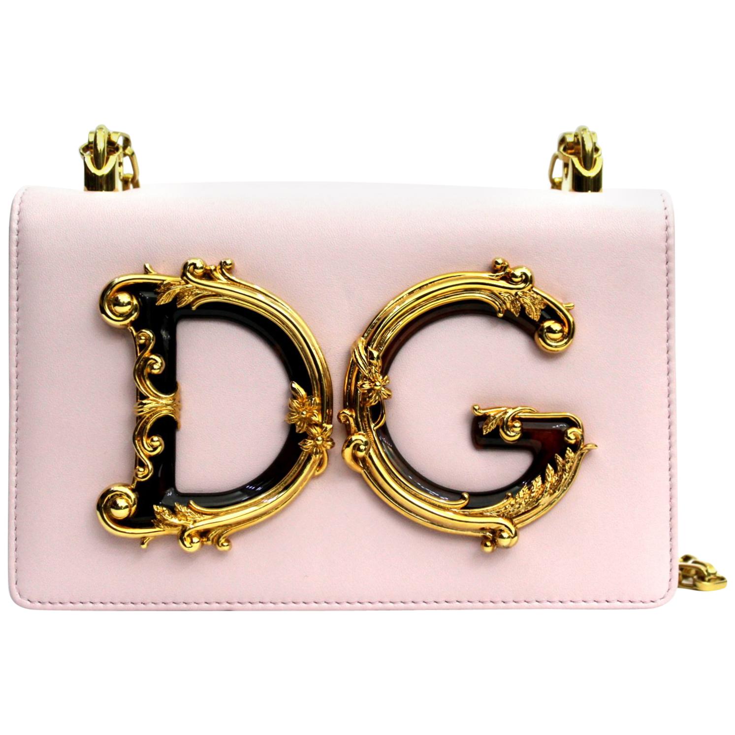 Dolce & Gabbana Pink Leather DG Girls Bag