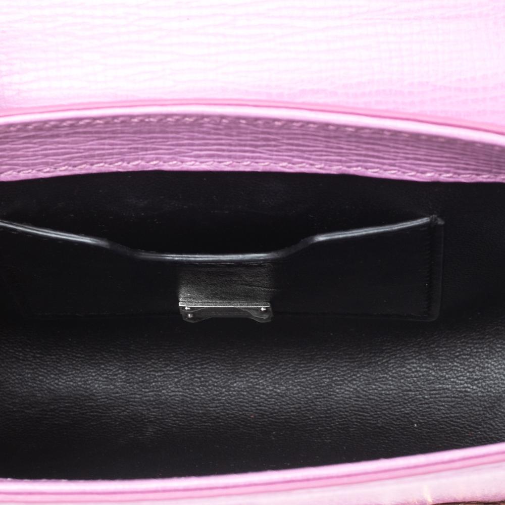 Women's Dolce & Gabbana Pink Leather Lucia Crystals Shoulder Bag