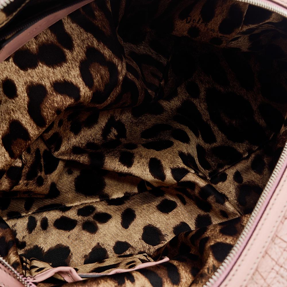 Dolce & Gabbana Pink Leather Miss Biz Satchel 4