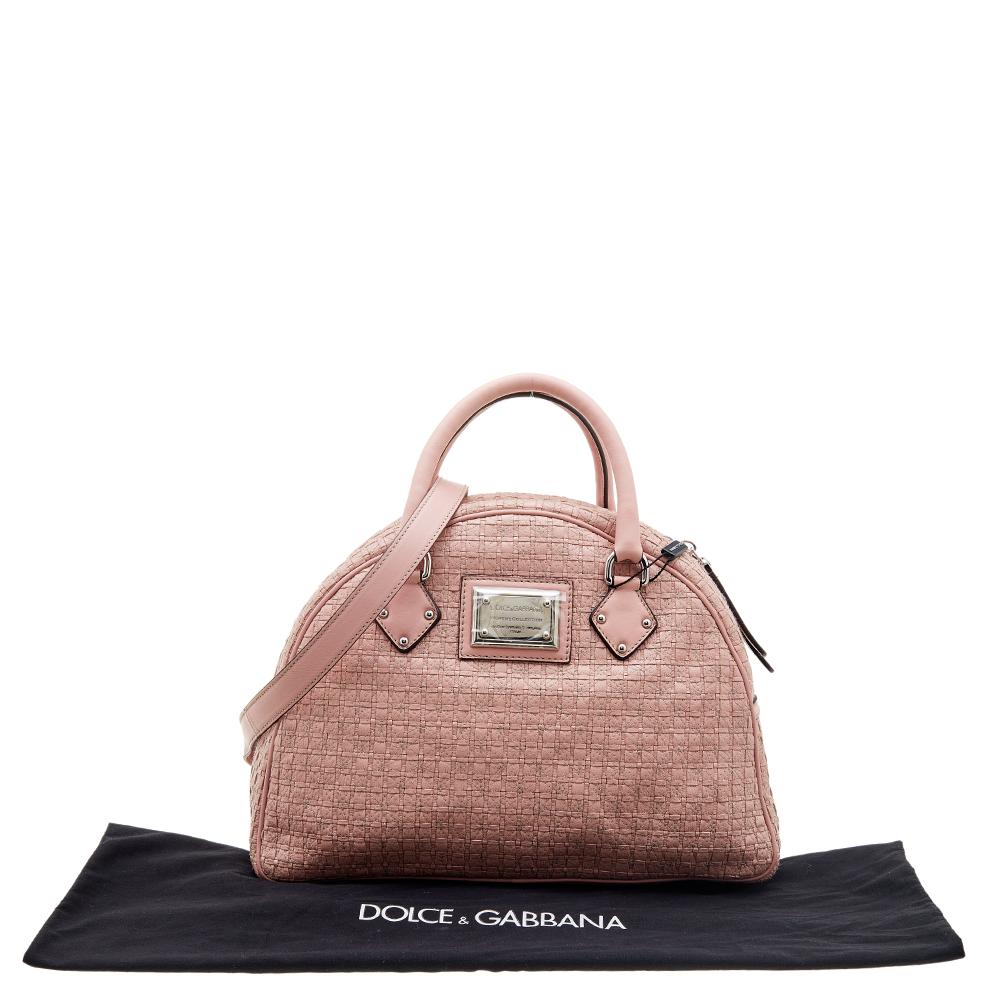 Dolce & Gabbana Pink Leather Miss Biz Satchel 6