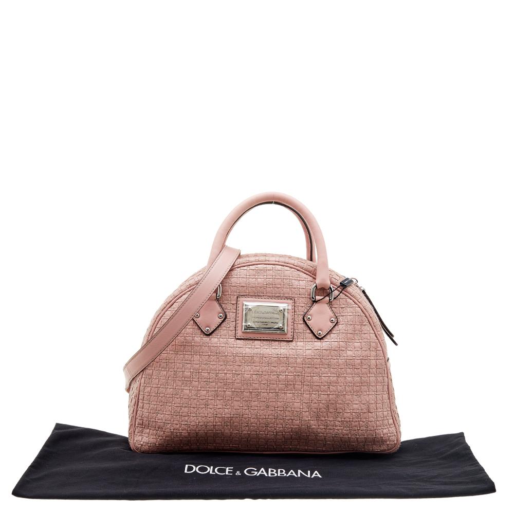 Dolce & Gabbana Pink Leather Miss Biz Satchel 5