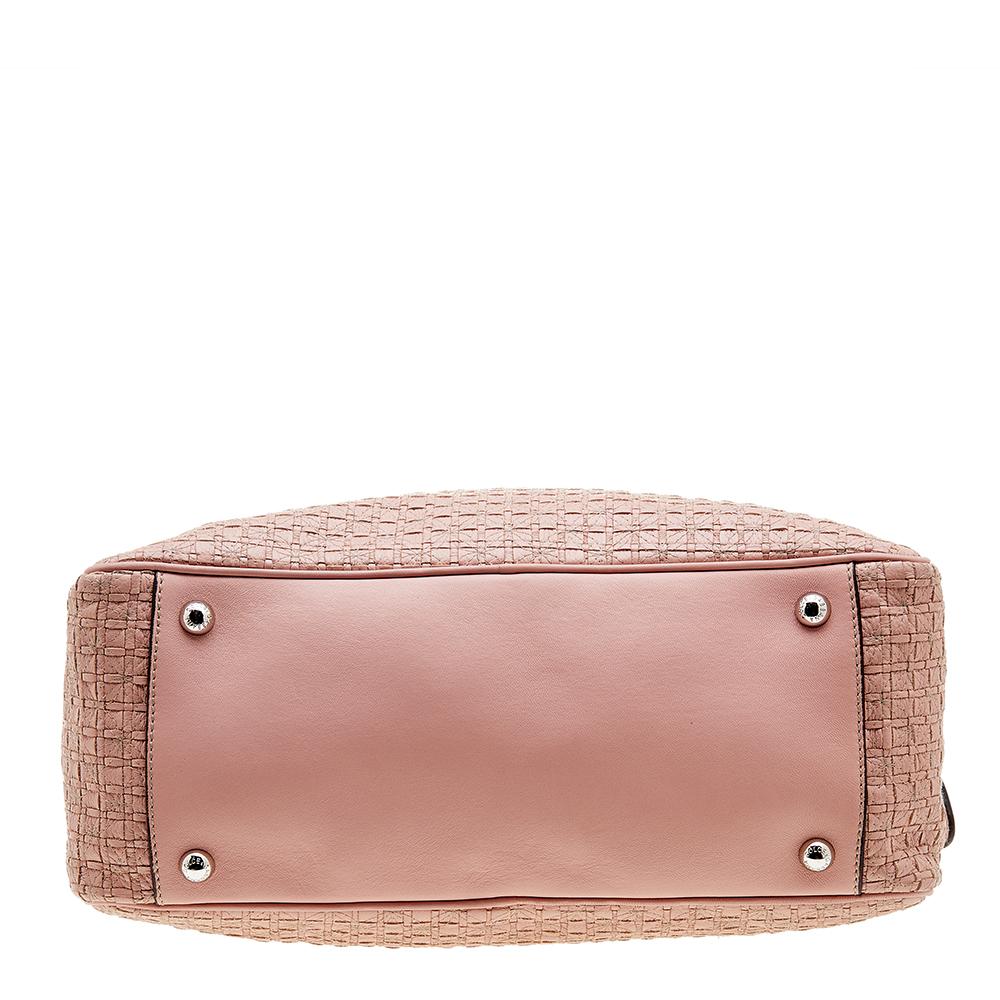 Dolce & Gabbana Pink Leather Miss Biz Satchel In Excellent Condition In Dubai, Al Qouz 2