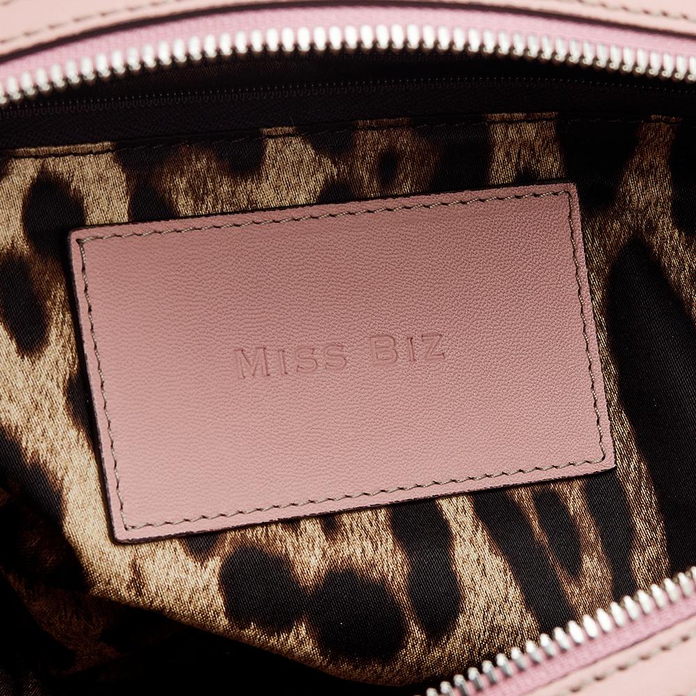 Women's Dolce & Gabbana Pink Leather Miss Biz Satchel
