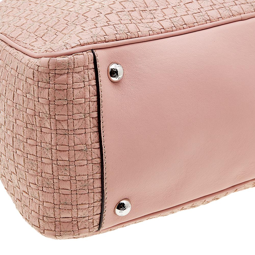 Dolce & Gabbana Pink Leather Miss Biz Satchel 1