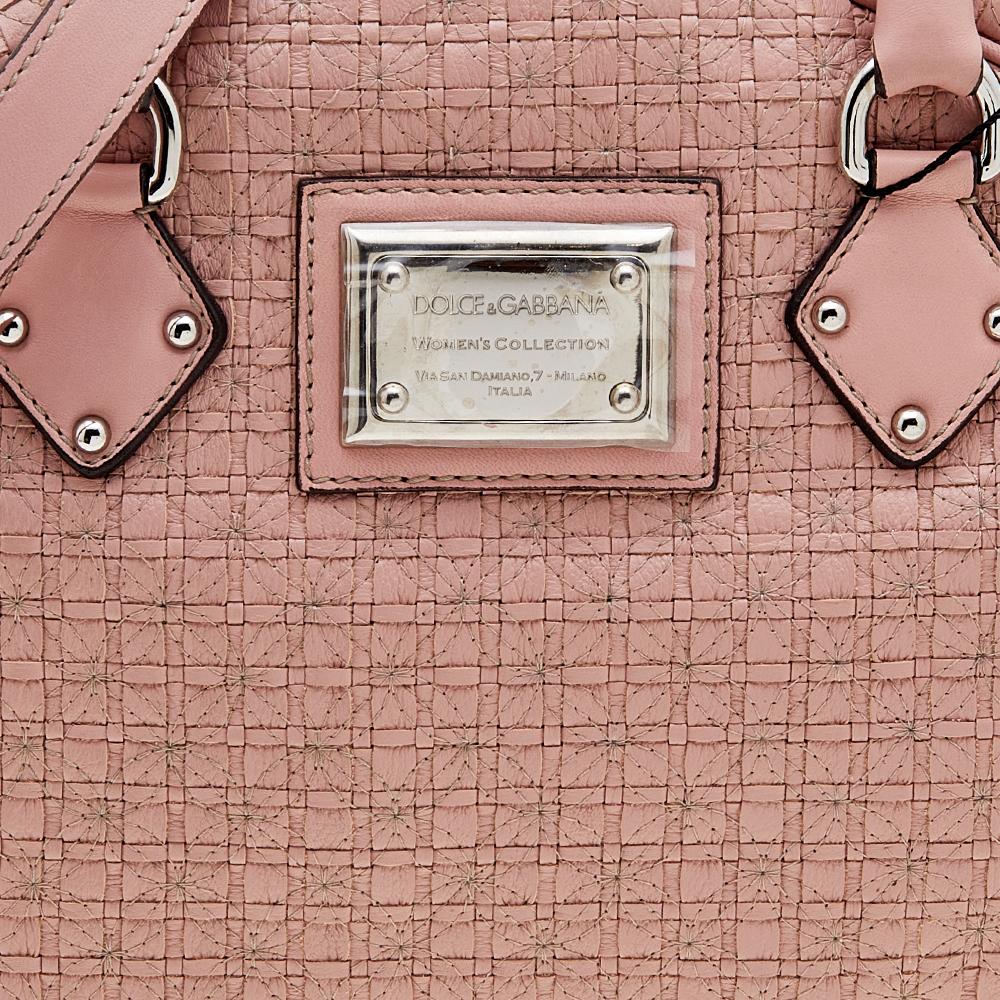 Dolce & Gabbana Pink Leather Miss Biz Satchel 2