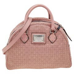 Dolce & Gabbana Pink Leather Miss Biz Satchel