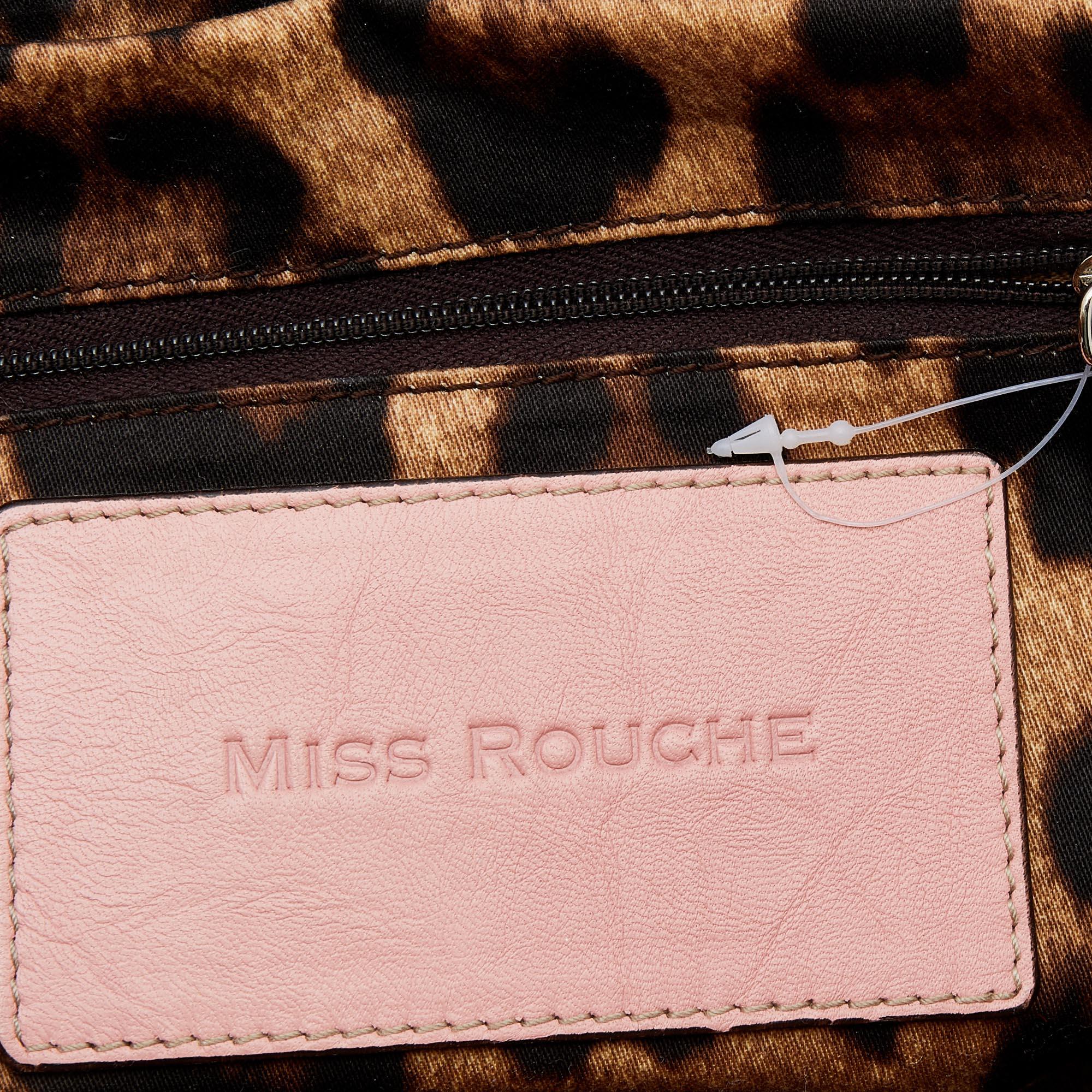 Dolce & Gabbana Pink Leather Miss Rouche Satchel 5