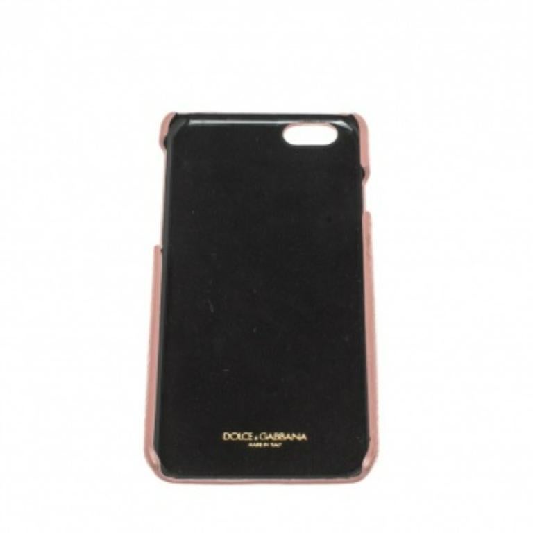 Funda de piel rosa Dolce & Gabbana para iPhone 6 Madre e hija Marrón