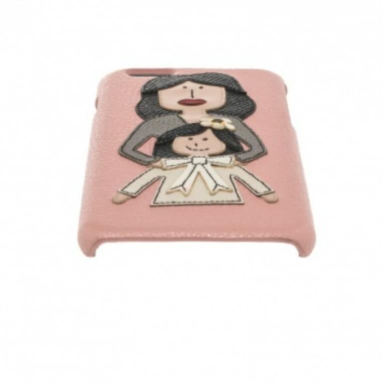 De las mujeres Funda de piel rosa Dolce & Gabbana para iPhone 6 Madre e hija