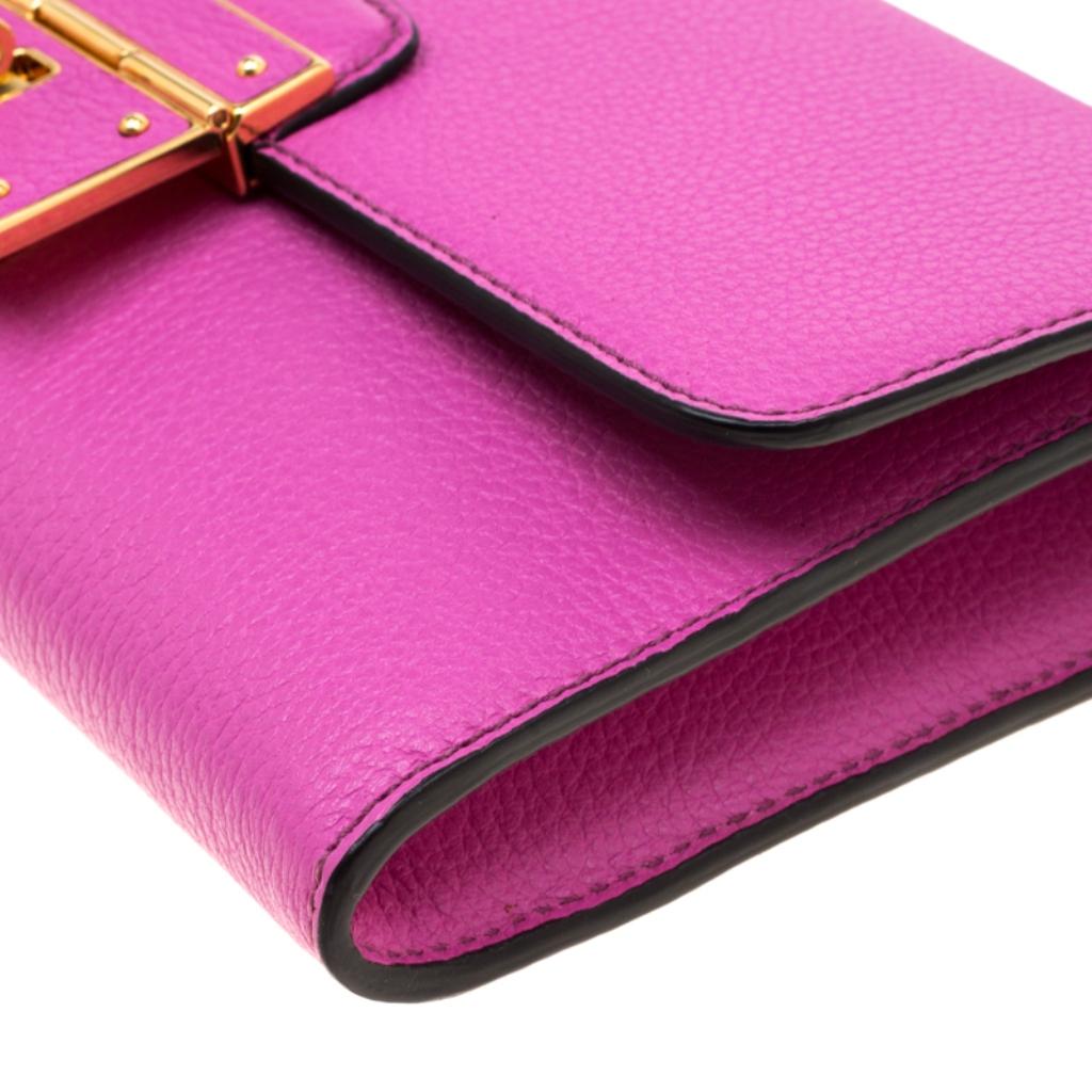 Dolce & Gabbana Pink Leather Rosalia Crossbody Bag 6