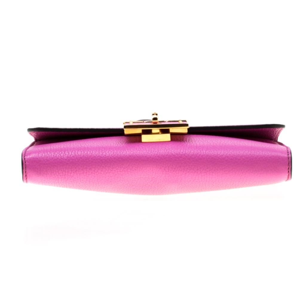 Dolce & Gabbana Pink Leather Rosalia Crossbody Bag 1